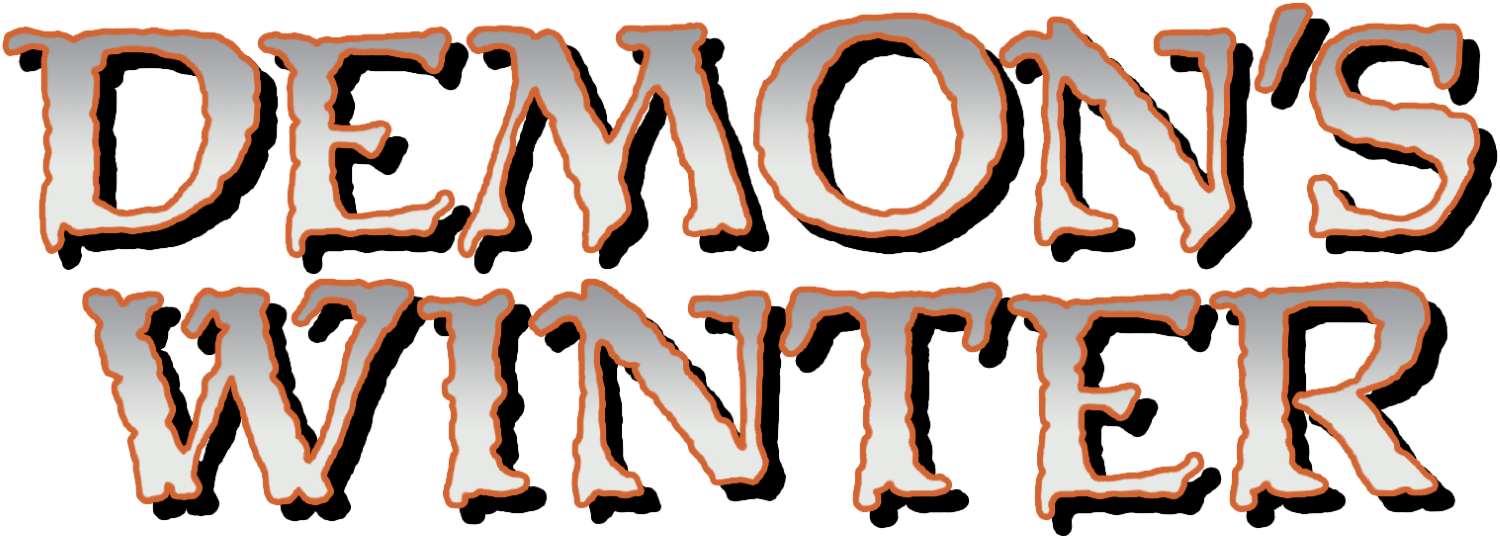 Demon's Winter logo for Commodore 64
